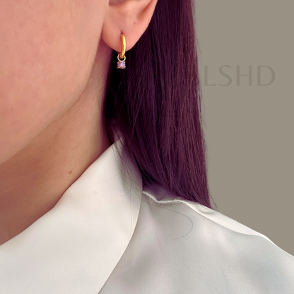 Colored Charms Dangle Earrings