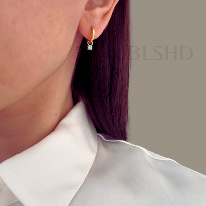 Colored Charms Dangle Earrings