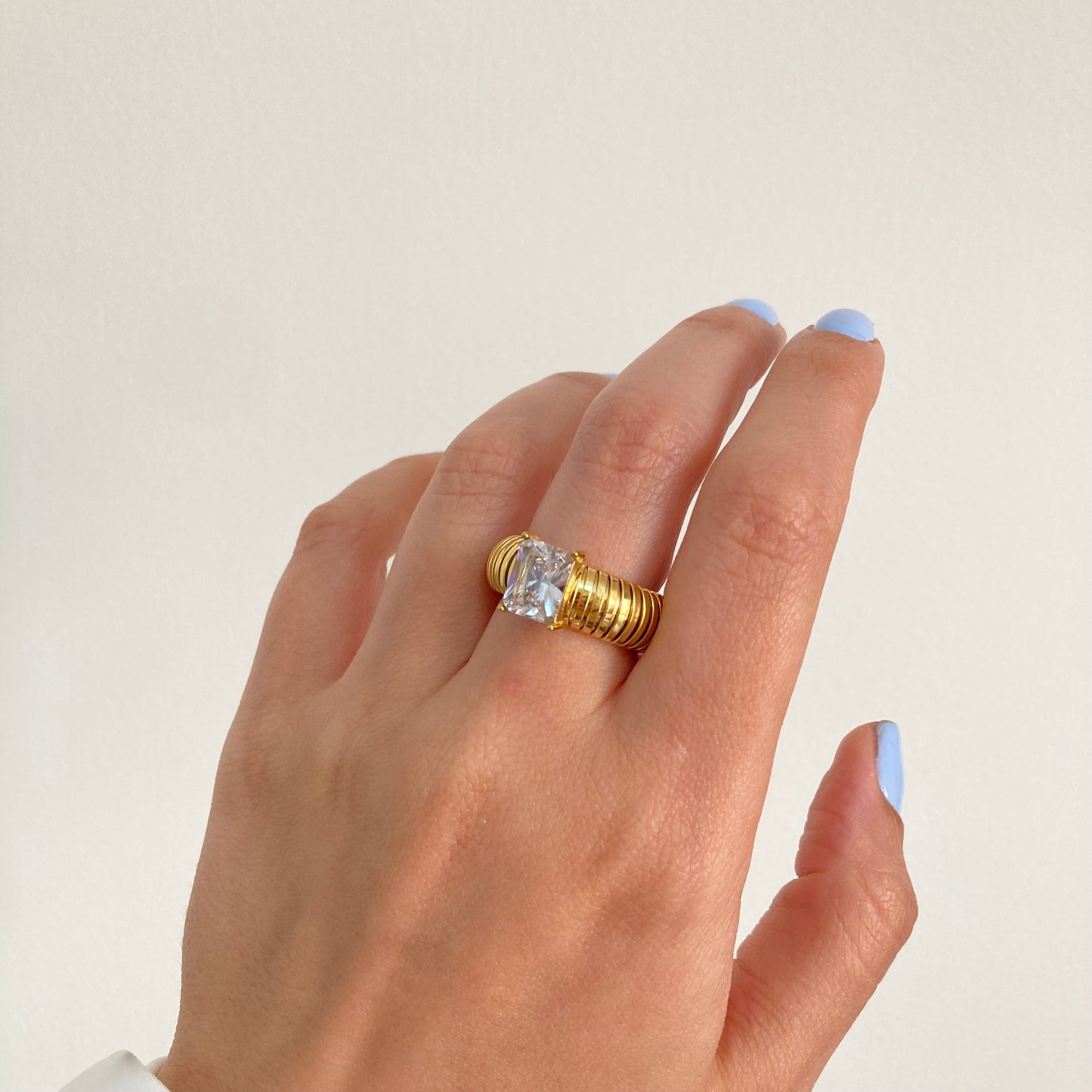 White Chunky Ring