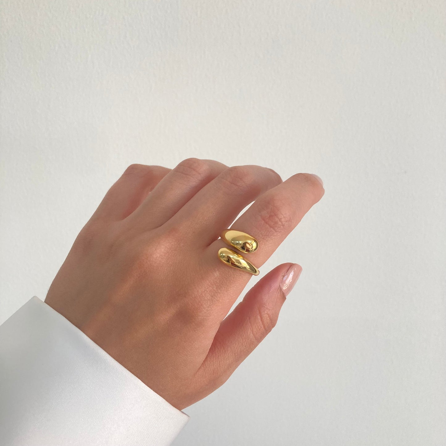 Gold Bypass Ring