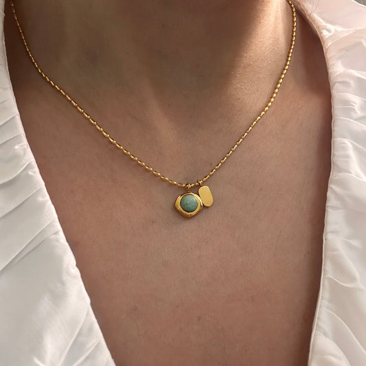 Dainty Turquoise Pendant Necklace