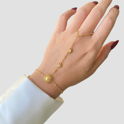 Moon & Star Handchain
