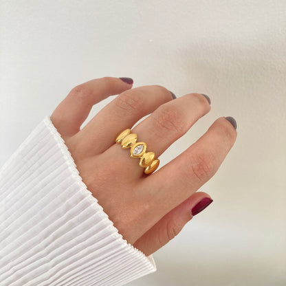 Crown Solitaire Ring