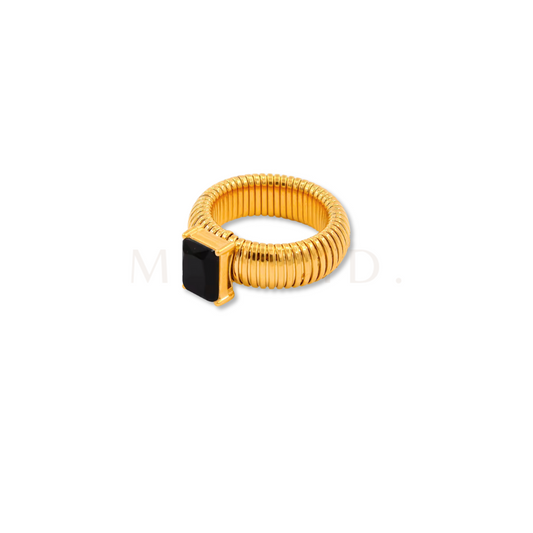 Black Chunky Ring