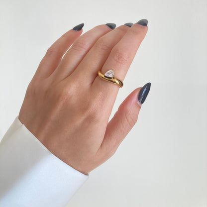 The Pear Melted Ring