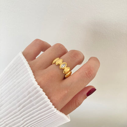 Crown Solitaire Ring