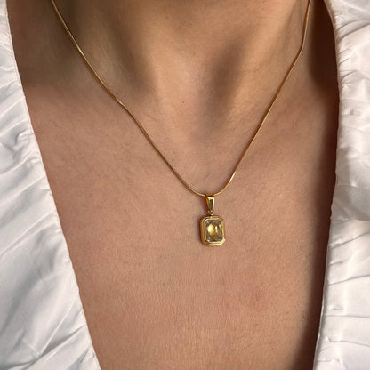 Off White Pendant Necklace