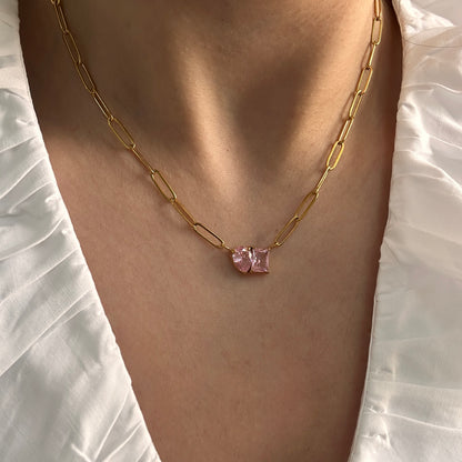 Pink Stones Necklace