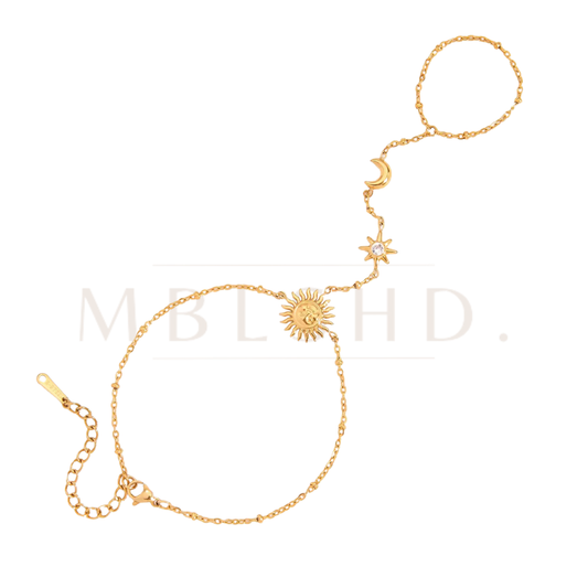 Moon & Star Handchain