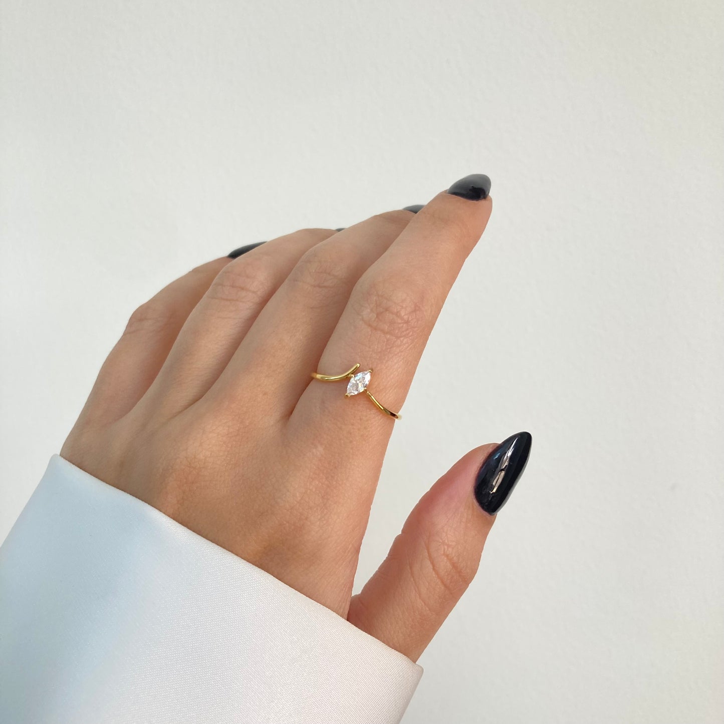 Teardrop Solitaire Ring