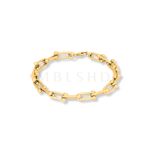 U Chain Bracelet Gold