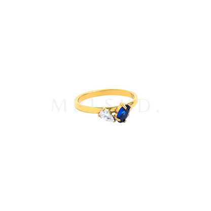 Dainty Navy Stone Ring