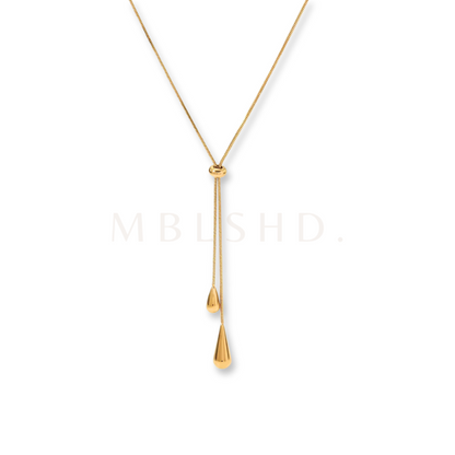 Teardrops Y Shape Necklace