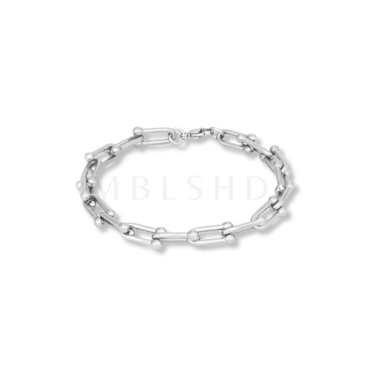 U Chain Bracelet Silver