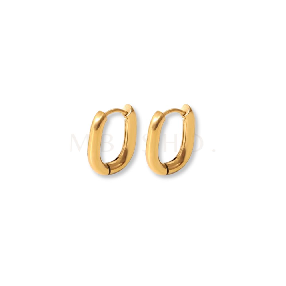 Dainty Oval Earrings