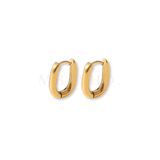 Dainty Oval Earrings