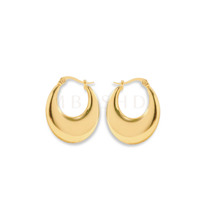 O Shaped Hoop Earrings