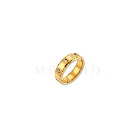 Medium Band Stars Ring