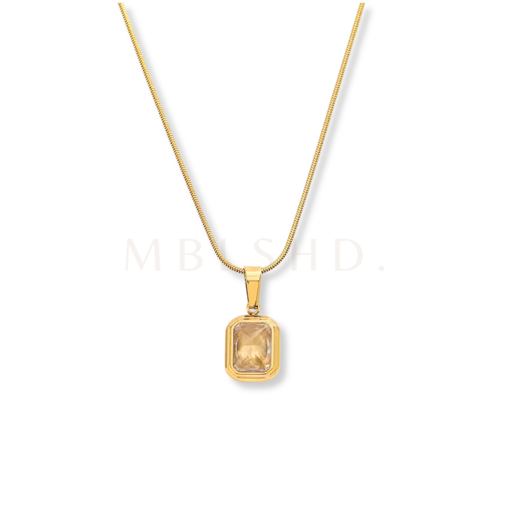 Off White Pendant Necklace