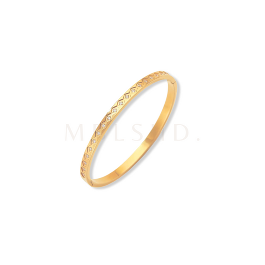 Square Zircon Bangle