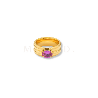 Pink Wide Band Ring