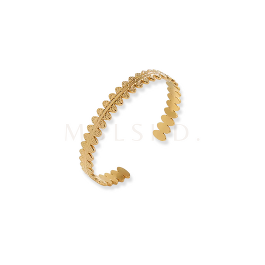 Crown Open Bangle