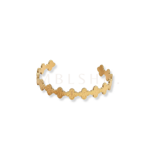 Clover Open Bangle