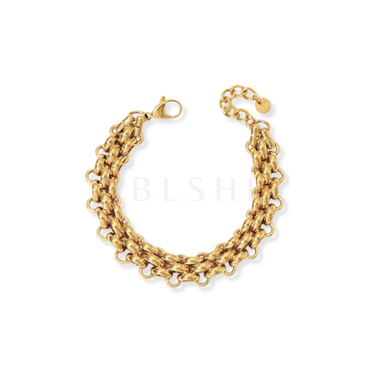 Wide O Chain Bracelet