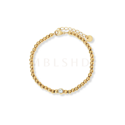 Zircon Bead Chain Bracelet
