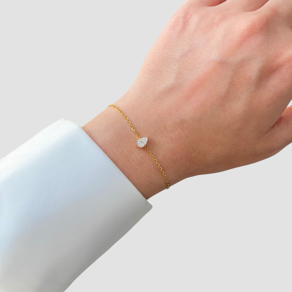 Minimalist Teardrop Bracelet