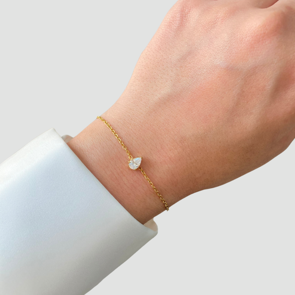 Minimalist Teardrop Bracelet