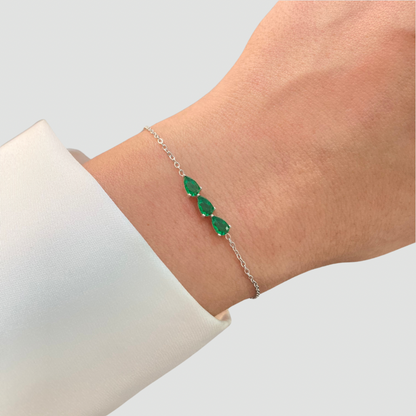 Green Arrow Bracelet Silver