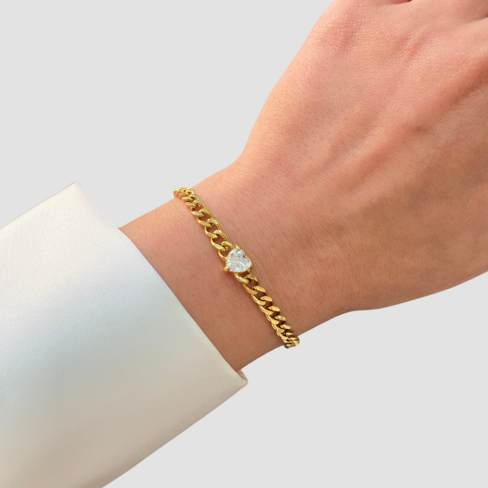 Heart Chain Bracelet