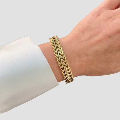 Wide Box Chain Bracelet