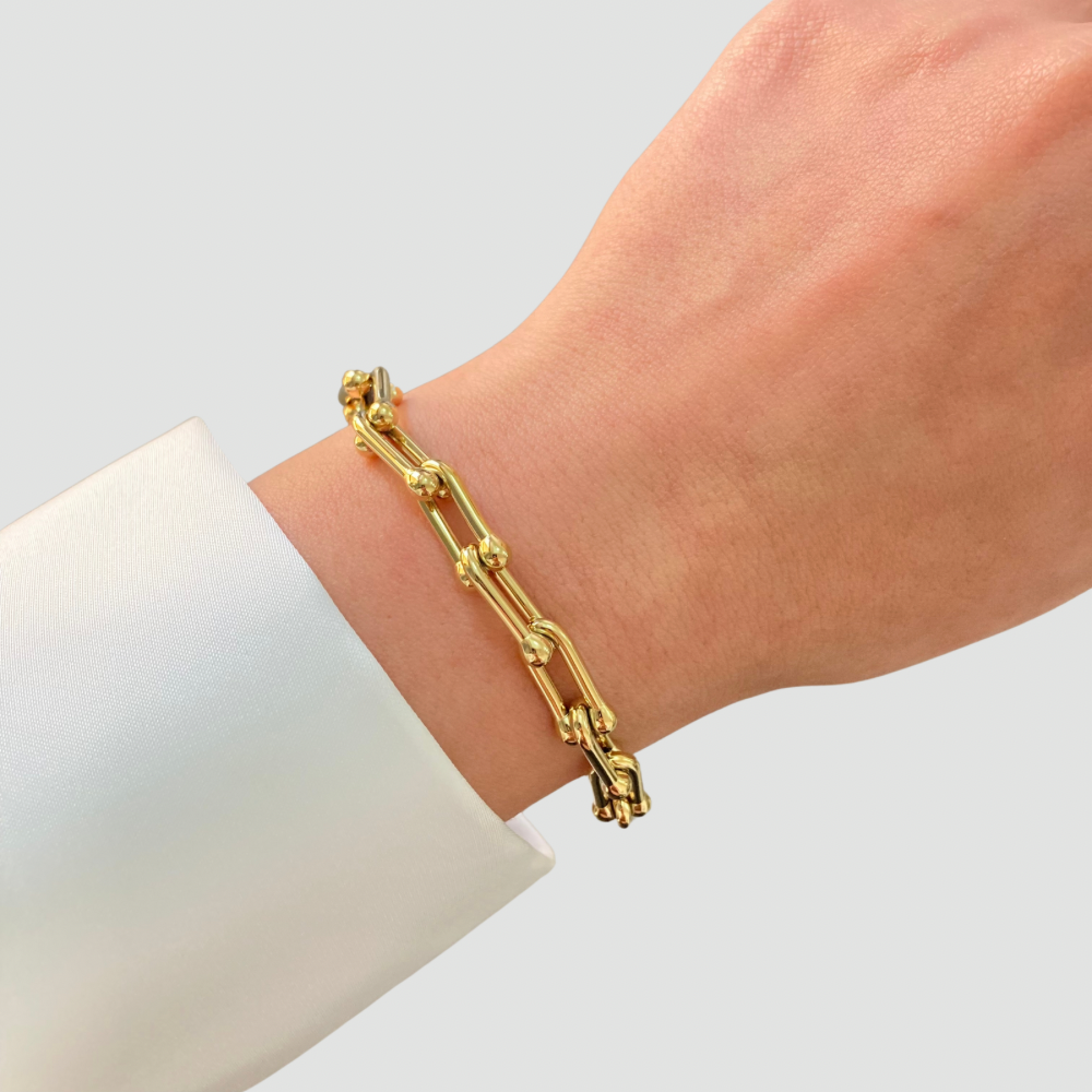 U Chain Bracelet Gold