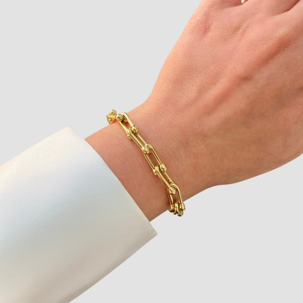 U Chain Bracelet Gold