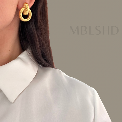 Connecting Circle Earrings