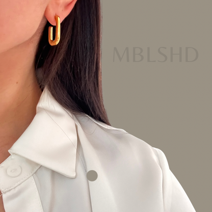 Geometric U Earrings