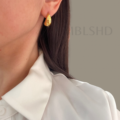 Stars Teardrop Earrings