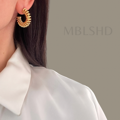 Spiral Hoop Earrings