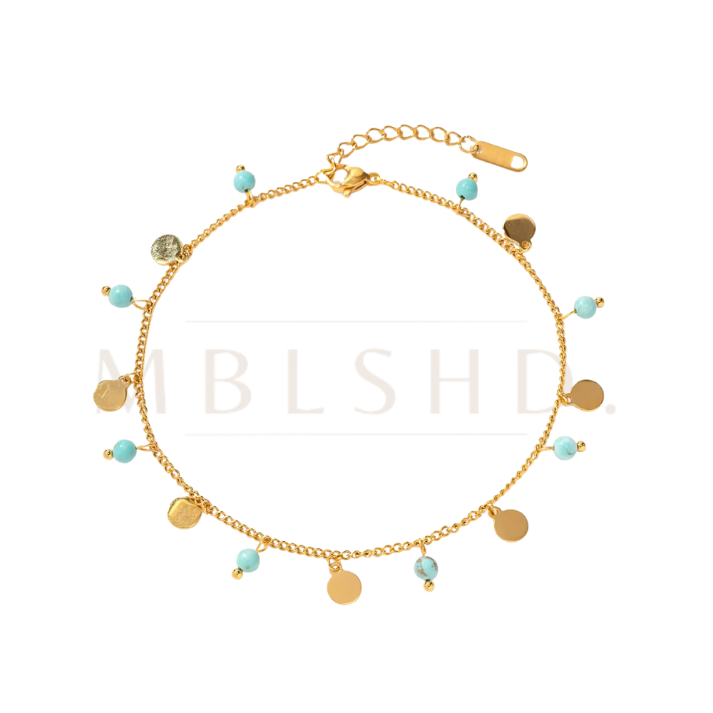 Blue Charms Anklet