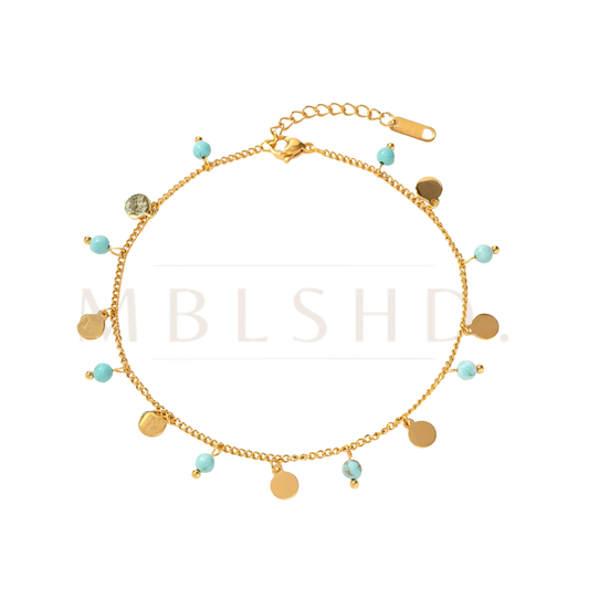 Blue Charms Anklet