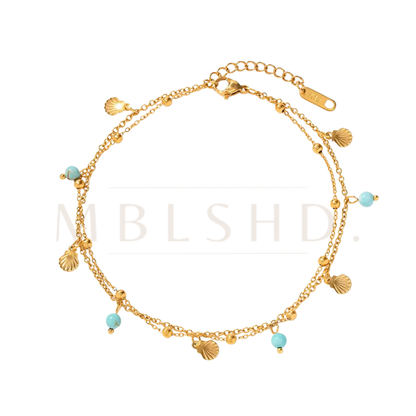Double Layer Shell Anklet