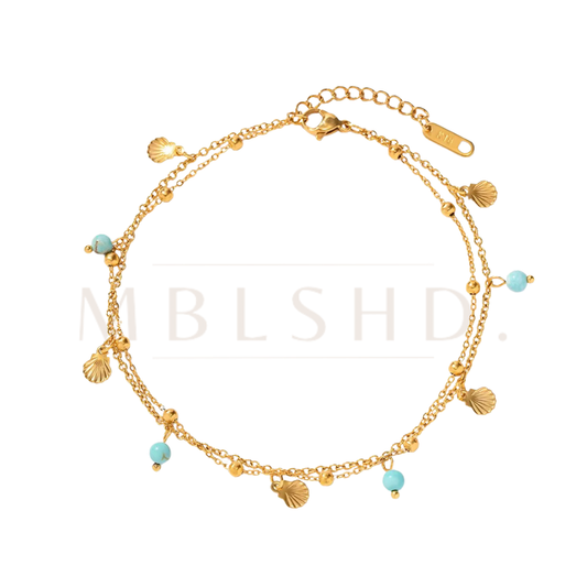 Double Layer Shell Anklet