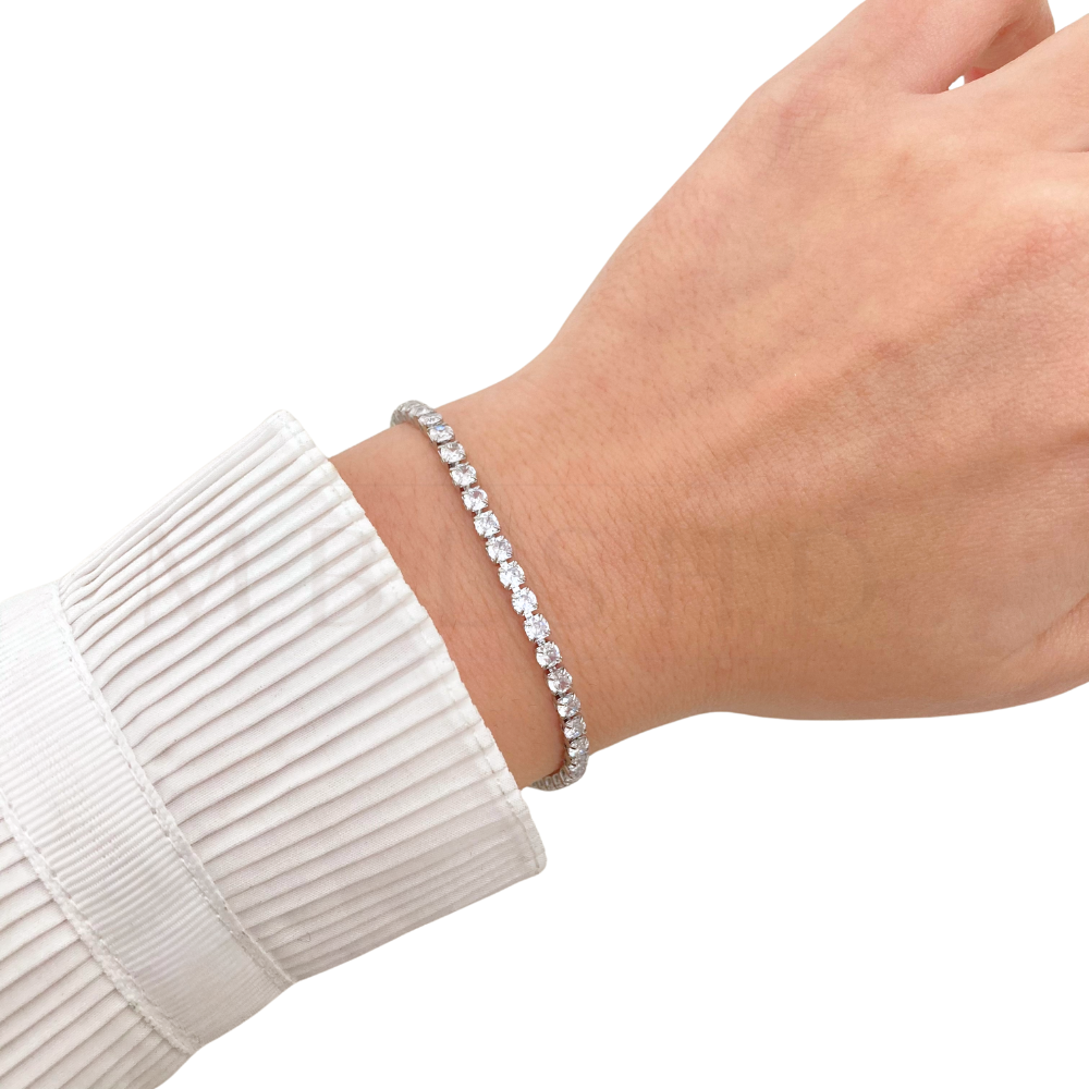Tennis Silver Bracelet