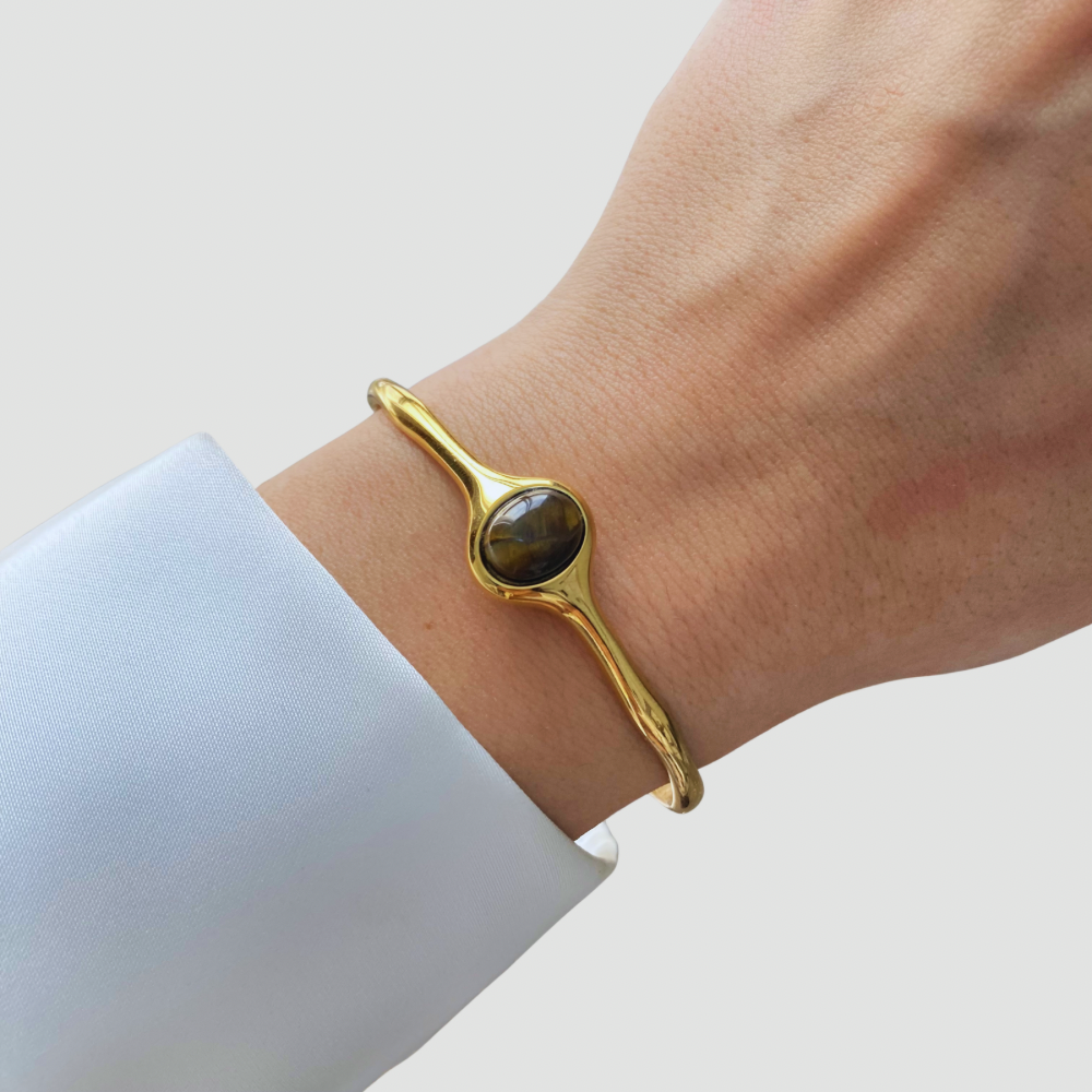 Eye Of The Tiger Cuff Bangle