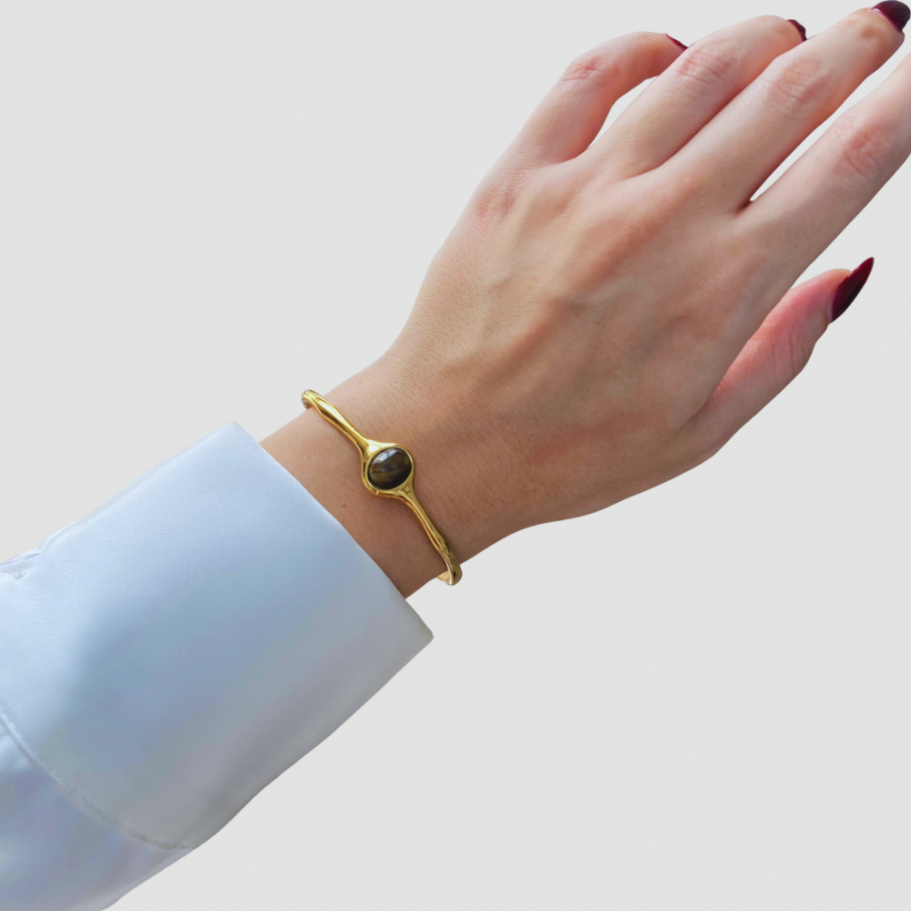 Eye Of The Tiger Cuff Bangle