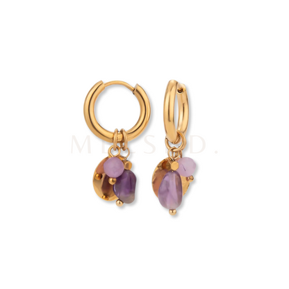 Purple Charms Earrings