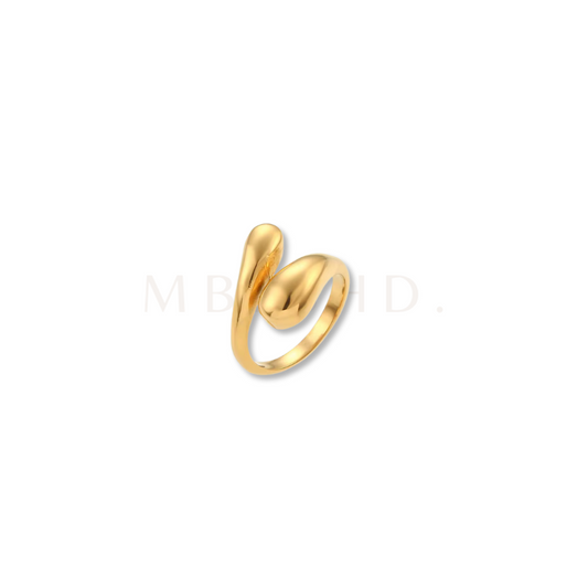Gold Bypass Ring