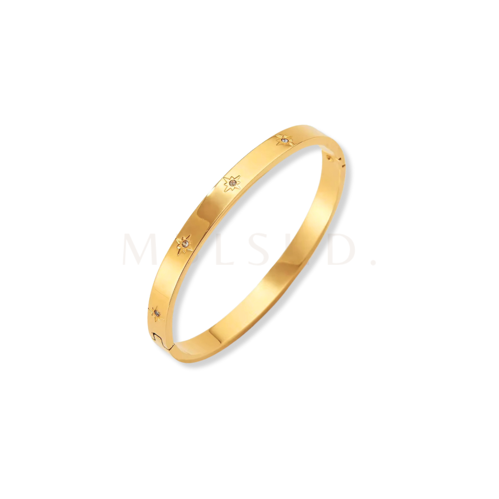 Wide Stars Bangle